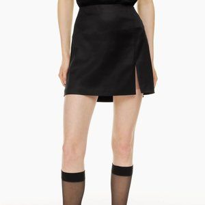 Sunday Best Tatiana Satin Skirt in Black | 6